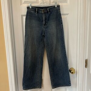 Vince high waisted crop wide leg trouser jeans women’s size 27